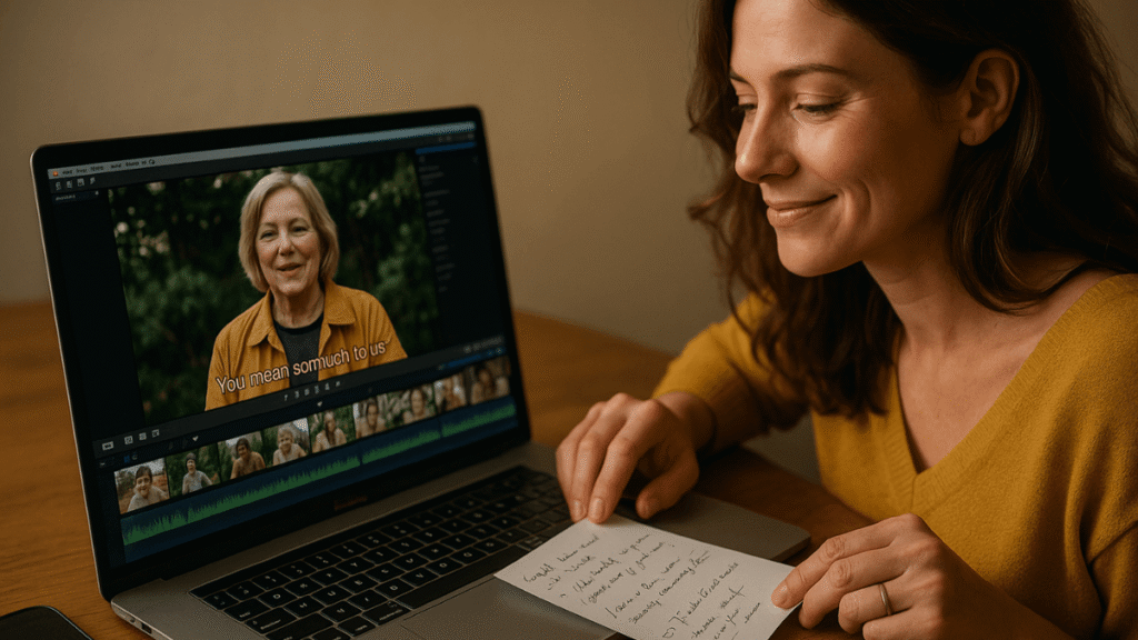 Vídeo de Homenagem Como Transformo Memórias em Emoções e Crio um Negócio com Alma